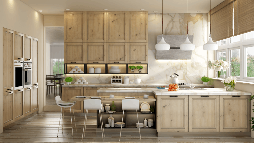 Straight Kitchen Layout
