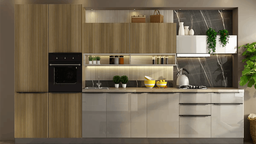 straight kitchen design ideas